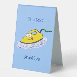 Plaque De Table Drôle dessin animé linge de fer