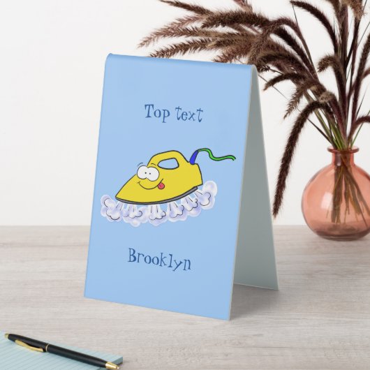 Plaque De Table Drôle dessin animé linge de fer (En SItu (Tableau))