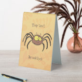 Plaque De Table Drôle mignon dessin animé d'araignée moelleuse (En SItu (Tableau))