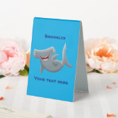 Plaque De Table Drôle mignon requin marteau dessin animé (In SItu (Mariage))
