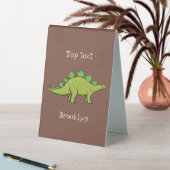 Plaque De Table Drôle stegosaurus dinosaure dessin animé (En SItu (Tableau))