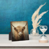 Plaque de table d'une vache des Highlands (Insitu)