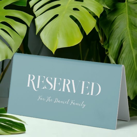 Plaque De Table Dusty Blue