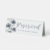 Plaque De Table Dusty Blue Botanical Wedding (Recto)