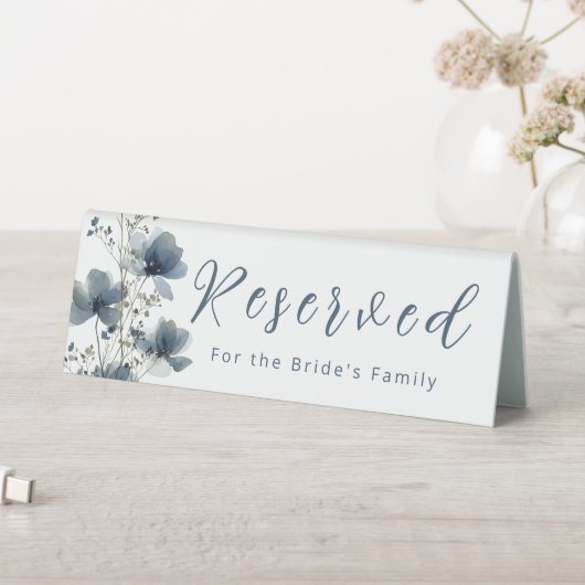 Plaque De Table Dusty Blue Botanical Wedding (En SItu (Tableau))