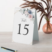 Plaque De Table Dusty Blue Mauve Vert Floral Géométrique (En SItu (Tableau))