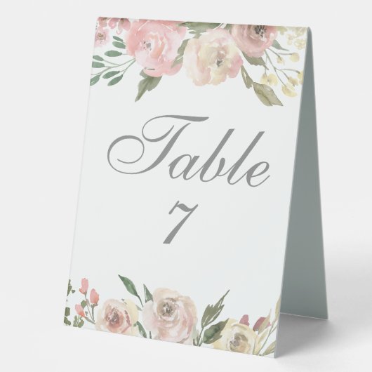 PLAQUE DE TABLE É (Recto)