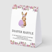 Plaque De Table Easter Diaper Raffle Baby Shower  (Recto)