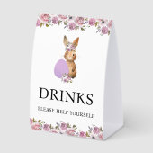 Plaque De Table Easter Drinks Baby Shower  (Recto)