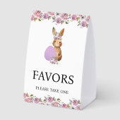 Plaque De Table Easter Favors Baby Shower  (Verso)
