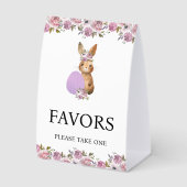 Plaque De Table Easter Favors Baby Shower  (Recto)