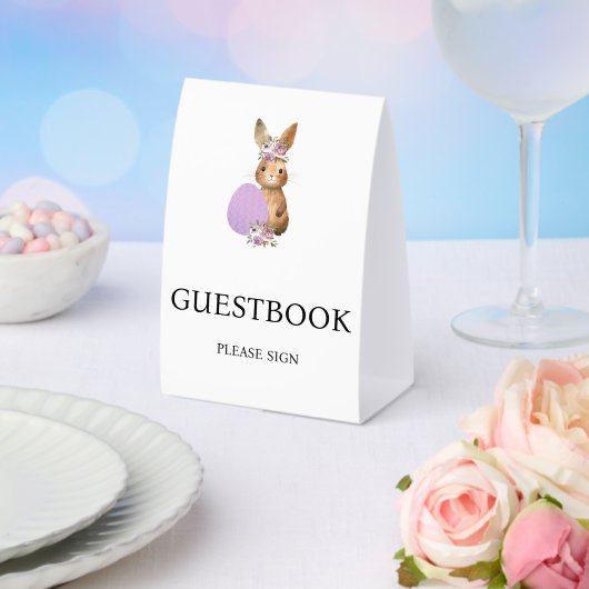 Plaque De Table Easter Guestbook Baby Shower  (Insitu (mariage))