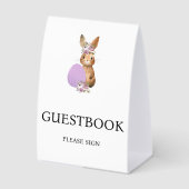 Plaque De Table Easter Guestbook Baby Shower  (Recto)