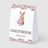 Plaque De Table Easter Guestbook Baby Shower  (Recto)