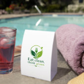 Plaque De Table Eat clean, think green (InVersositu (sur table))