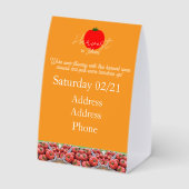 Plaque De Table Échantillon de chevalet de table (Verso)