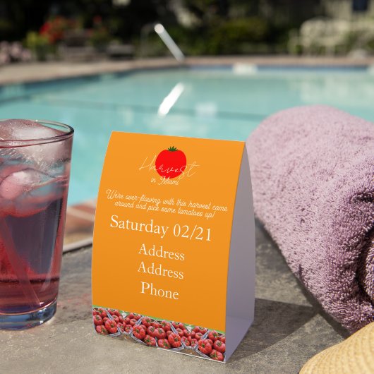 Plaque De Table Échantillon de chevalet de table (InVersositu (sur table))