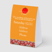 Plaque De Table Échantillon de chevalet de table (Recto)