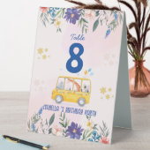 Plaque De Table École WILUN Bus zoo jungle premier anniversaire pa (En SItu (Tableau))