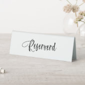 Plaque De Table Écriture blanche noire réservée (En SItu (Tableau))