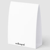 Plaque De Table Editable Coffee Spot QR Code Menu (Arrière)