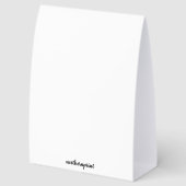 Plaque De Table Editable QR Code Courier Services Menu (Arrière)