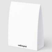 Plaque De Table Editable QR Code Pizza Restaurant Menu (Arrière)