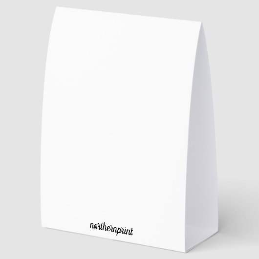 Plaque De Table Editable QR Code Pizza Restaurant Menu (Arrière)