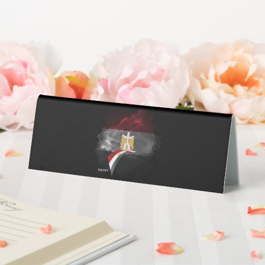 Plaque De Table Egypt flag (In SItu (Mariage))