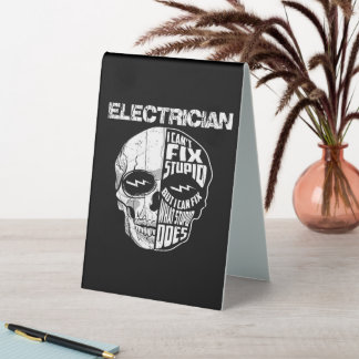 Plaque De Table Electricien Je ne peux pas réparer un cadeau de cr