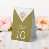 Plaque De Table Élégance dorée (In SItu (Mariage))