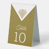 Plaque De Table Élégance dorée (Recto)