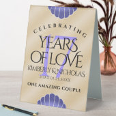 Plaque De Table Élégant 17ème anniversaire de Mariage des obus (En SItu (Tableau))