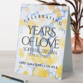 Plaque De Table Élégant 18ème anniversaire de Mariage de porcelain (En SItu (Tableau))