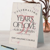 Plaque De Table Élégant 37e anniversaire du Mariage Alabaster (En SItu (Tableau))