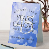 Plaque De Table Élégant 45e anniversaire de Mariage Sapphire (En SItu (Tableau))