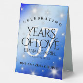 Plaque De Table Élégant 67e anniversaire Mariage de Star Sapphire (Verso)