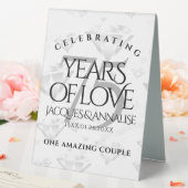 Plaque De Table Élégant 75e anniversaire de Mariage de diamant (In SItu (Mariage))