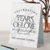 Plaque De Table Élégant 75e anniversaire de Mariage de diamant (En SItu (Tableau))