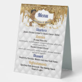 Plaque De Table Elégant African Prince Gold Drip Parties scintilla (Recto)