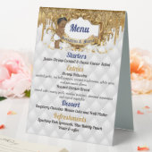 Plaque De Table Elégant African Prince Gold Drip Parties scintilla (In SItu (Mariage))