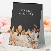 Plaque De Table Élégant automne Floral Mariage Cartes & Cadeaux (In SItu (Mariage))