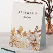 Plaque De Table Élégant automne Floral Mariage Réservé Table Tente (En SItu (Tableau))