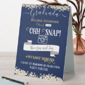 Plaque De Table Elégant Bleu Gradué Espagnol Oh Snap! ! (En SItu (Tableau))