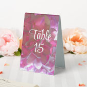 Plaque De Table Élégant boho rose florales fleurs hydrangées (In SItu (Mariage))