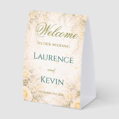 Plaque De Table Elegant Botanical Wedding (Recto)