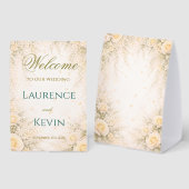 Plaque De Table Elegant Botanical Wedding (Recto/verso)
