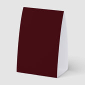 Plaque De Table Elegant Burgundy & Ivory Wedding Bar Menu  (Verso)