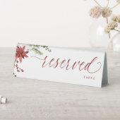 Plaque De Table Elegant Christmas Holiday Reserved (En SItu (Tableau))