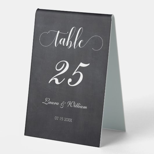 Plaque De Table Élégant Code de script de calligraphie de tableau  (Recto)